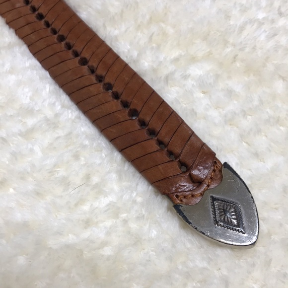 Vintage Western Leather Belt - Picture 6 of 9
